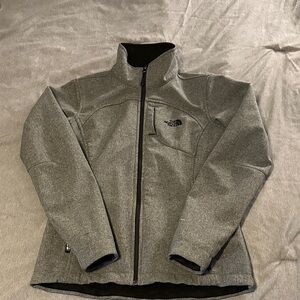 The North Face Heather Gray Full-Zip Jacket